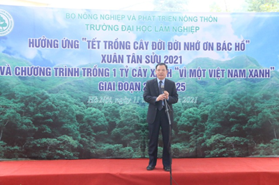 Đại học Lâm nghiệp tiên phong thực hiện phong trào trồng 1 tỷ cây xanh