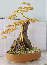 Nghề “trồng” bonsai bằng dây đồng của nghệ nhân xứ hoa kiểng