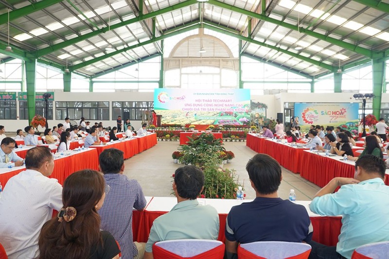 Hội thảo Techmart “Ứng dụng công nghệ nâng cao chuỗi giá trị sản phẩm hoa kiểng – sa đéc”