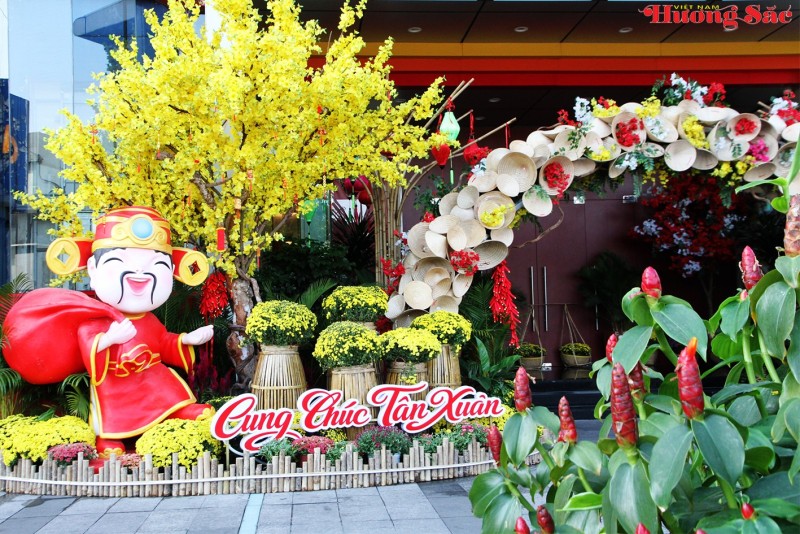 Nghệ thuật sắp đặt tại Đường hoa Xuân Menas 2026