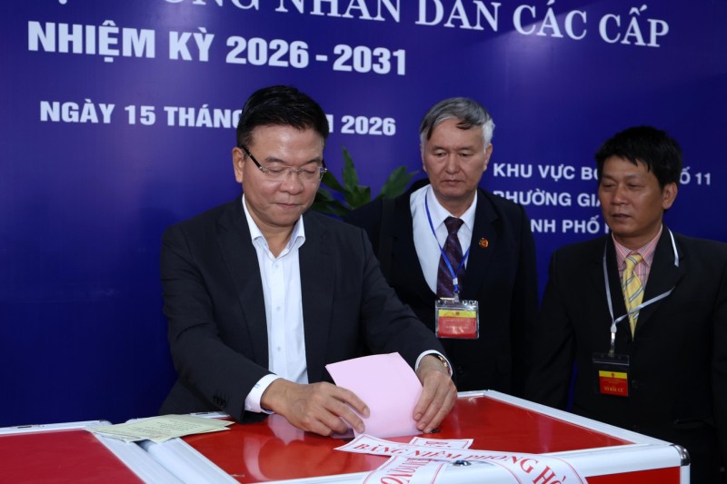 Các đồng chí lãnh đạo Đảng, Nhà nước hòa cùng 'Ngày hội non sông'- Ảnh 7.