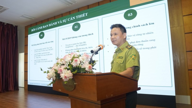 Hướng dẫn thực hiện Nghị định mới về xử phạt vi phạm hành chính trong lĩnh vực lâm nghiệp Hướng dẫn thực hiện Nghị định mới về xử phạt vi phạm hành chính trong lĩnh vực lâm nghiệp