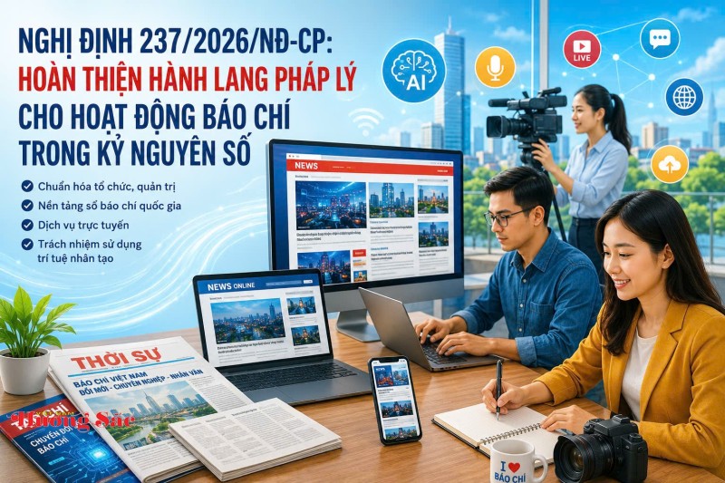 Nghị định số 237/2026/NĐ-CP của Chính phủ: Quy định chi tiết thi hành một số điều của Luật Báo chí