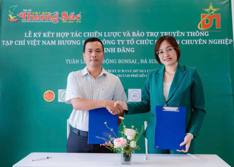 Tạp chí Việt Nam hương sắc và Công ty Tổ chức Sự kiện chuyên nghiệp Minh Đăng ký kết hợp tác chiến lược, bảo trợ truyền thông