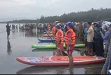 Đua Thuyền SUP phụ nữ xã Tam Hải sôi động Lễ Hội Cá Chuồn bãi biển Bàng Than
