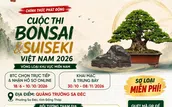Công bố bộ nhận diện chính thức cuộc thi Bonsai & Suiseki Việt Nam 2026 – Vòng loại khu vực Miền Nam tại Sa Đéc