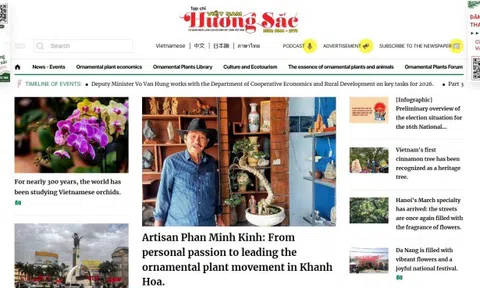 Tạp chí Việt Nam hương sắc tích hợp công cụ đọc đa ngôn ngữ: Anh, Trung, Nhật, Thái trên tạp chí điện tử