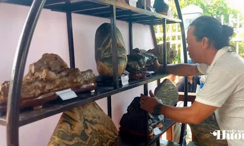 Đá cảnh Duy Xuyên “xuất ngoại”: Từ dòng Thu Bồn đến sân khấu toàn cầu