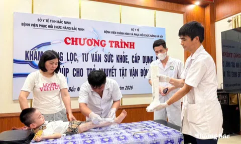 Bệnh viện Phục hồi chức năng tỉnh Bắc Ninh: Chung tay vì tương lai trẻ khuyết tật vận động