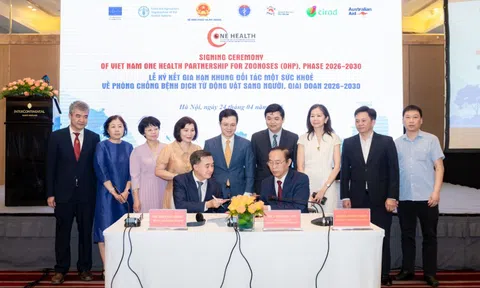 Lễ ký kết Khung Đối tác Một Sức khỏe về Phòng chống Dịch bệnh từ Động vật sang Người giai đoạn 2026 - 2030