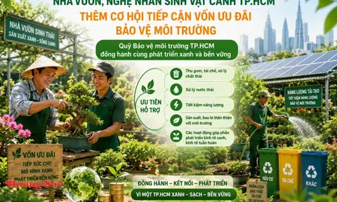 Nhà vườn, nghệ nhân sinh vật cảnh TP.HCM thêm cơ hội tiếp cận vốn ưu đãi bảo vệ môi trường