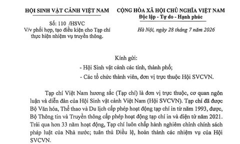Hội Sinh vật cảnh Việt Nam đề nghị các địa phương đồng hành cùng Tạp chí Việt Nam hương sắc