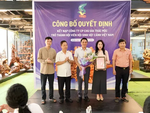 Chu Gia Trác Mộc gia nhập Hội Sinh vật cảnh Việt Nam