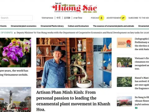 Tạp chí Việt Nam hương sắc tích hợp công cụ đọc đa ngôn ngữ: Anh, Trung, Nhật, Thái trên tạp chí điện tử