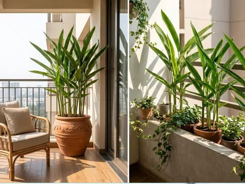 Tán lá xanh, khí lành tụ: câu chuyện phong thủy của chuối cảnh