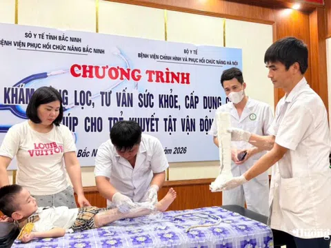 Bệnh viện Phục hồi chức năng tỉnh Bắc Ninh: Chung tay vì tương lai trẻ khuyết tật vận động