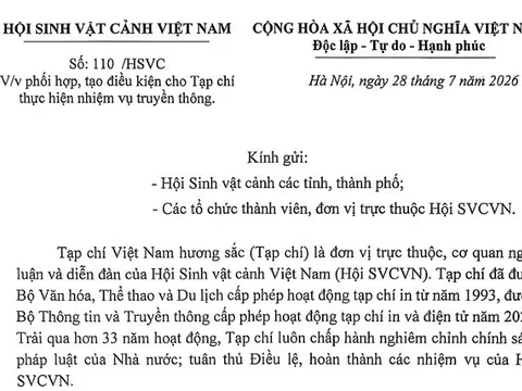 Hội Sinh vật cảnh Việt Nam đề nghị các địa phương đồng hành cùng Tạp chí Việt Nam hương sắc